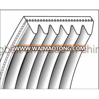 Moulded Elastic Rubber Poly V Belt Conveyor Belt for Logistic Transmission